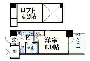 エステムコート三宮駅前ラドゥーの物件間取画像